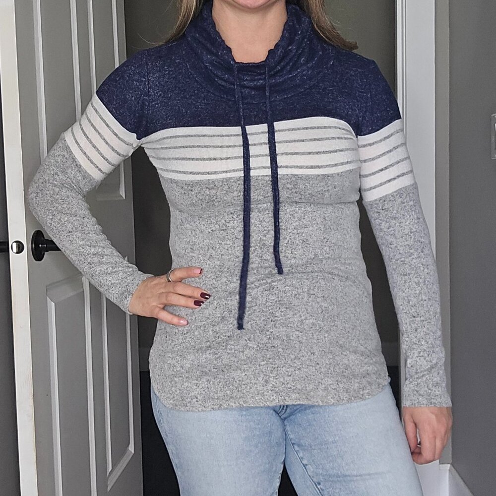 Blue & Gray Sweater